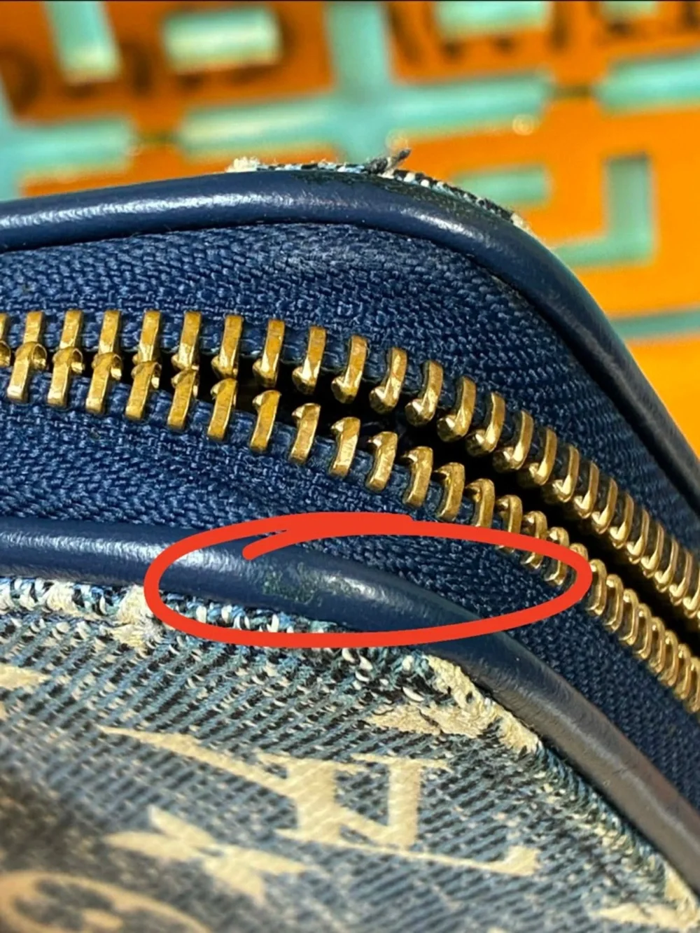 Louis Vuitton Blue Denim Monogram Long Zippy Wallet - Excellent Pre-Loved EUC - Picture 15 of 16